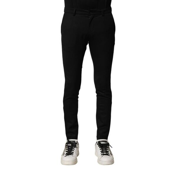 Dolce & Gabbana Slim Fit Trousers Men Black Jeans & Pants